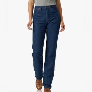 Wrangler Womens Cowboy Cut High Rise Slim Fit Tapered Leg Jeans Size 11x32
